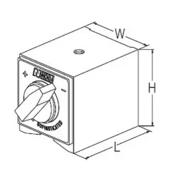 Magnetic Indicator Base: 120.00 mm Base Length, 50.00 mm Base Width, On, Off Switch