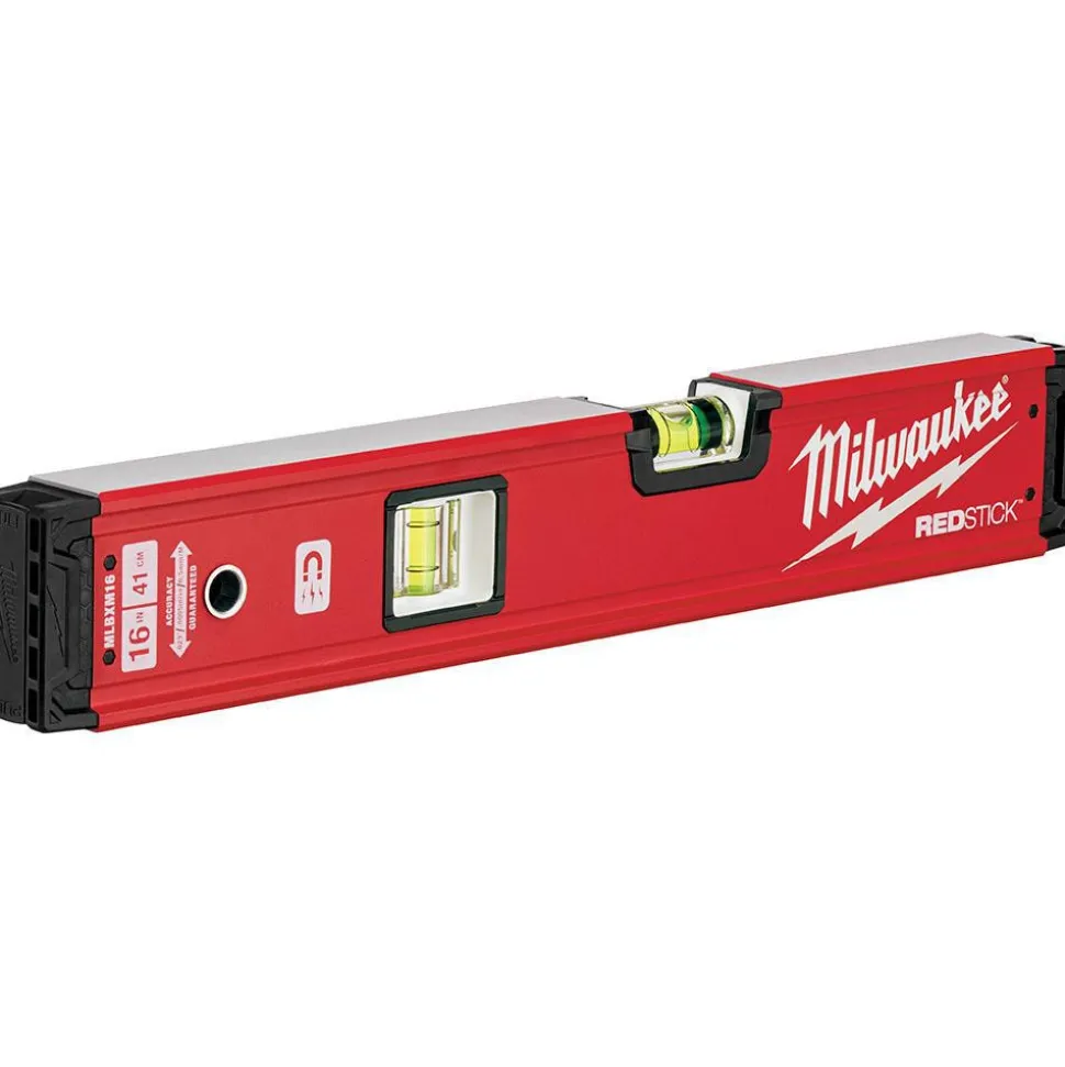 Magnetic 16" Long 2 Vial Box Beam Level