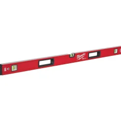 Magnetic 48" Long 3 Vial Box Beam Level