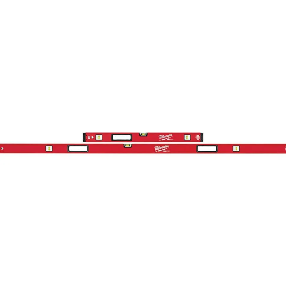 Magnetic 32" & 78" Long 6 Vial Box Beam Level