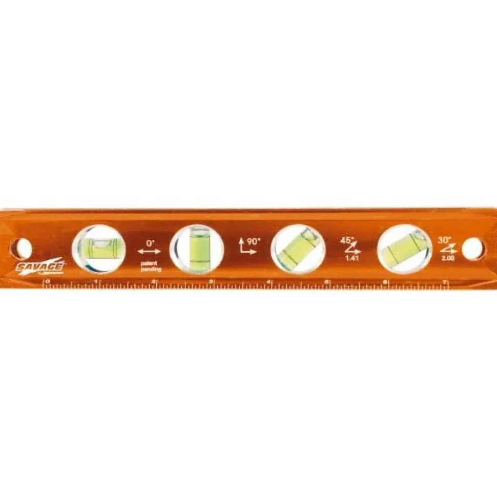 Magnetic 9" Long 4 Vial Torpedo Level