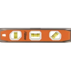 Magnetic 10" Long 3 Vial Torpedo Level