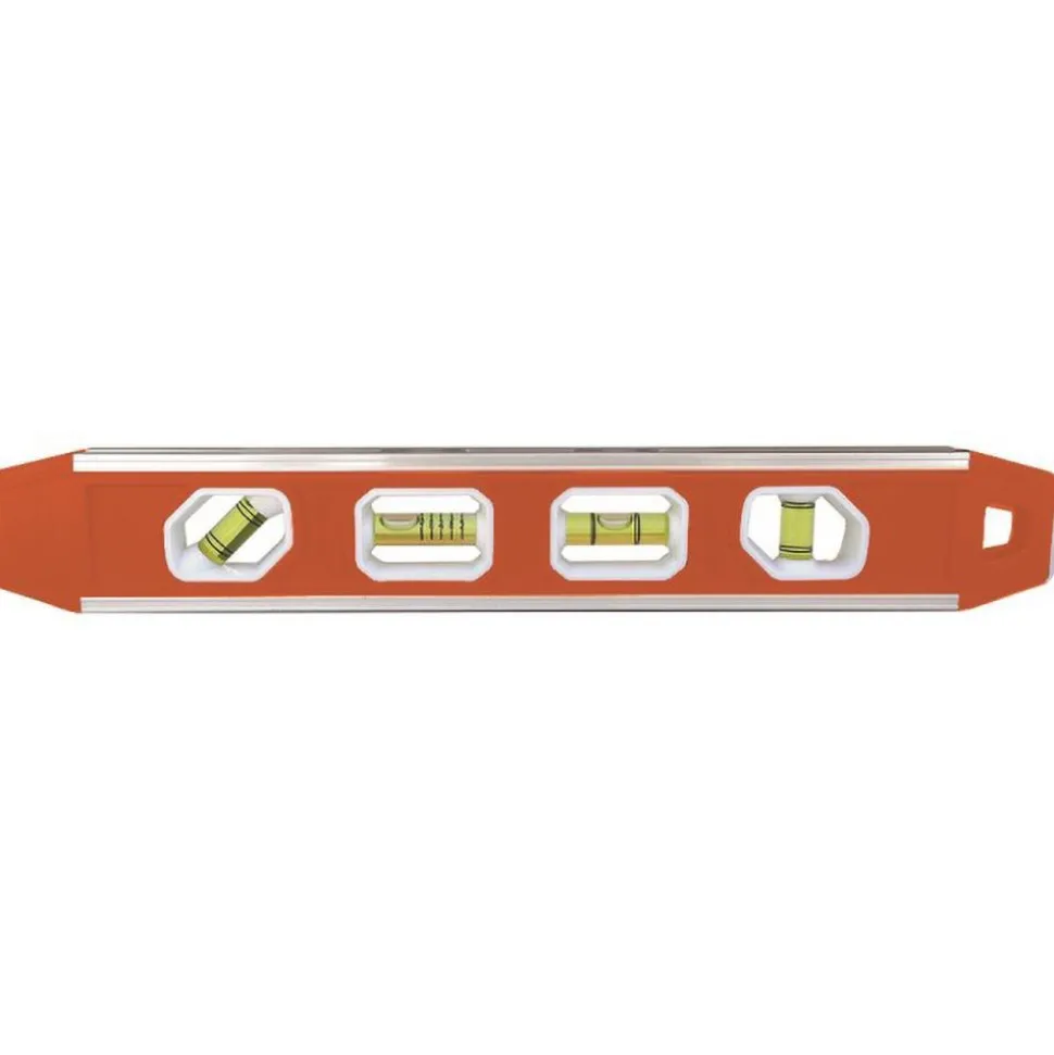Magnetic 12" Long 4 Vial Torpedo Level