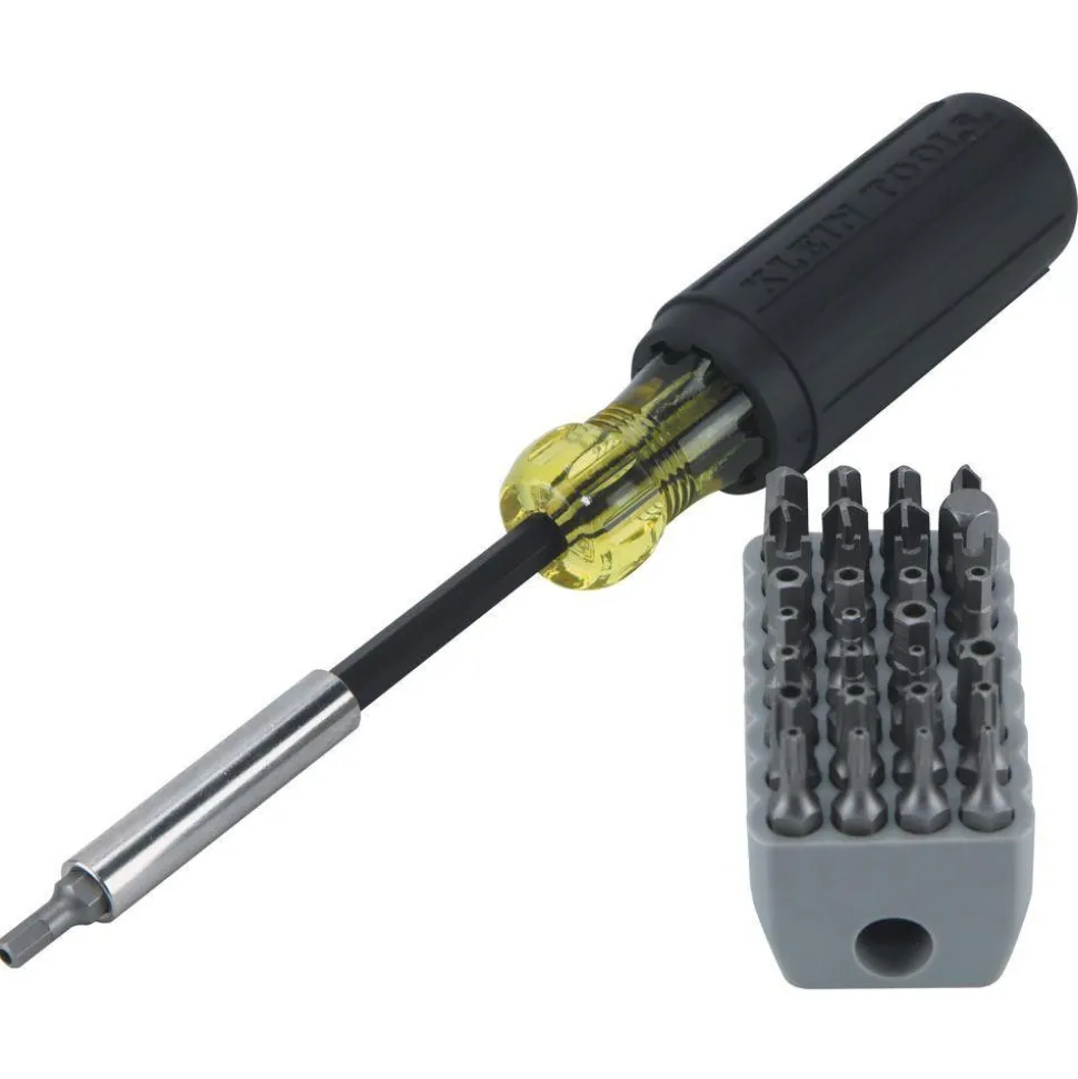 Magnetic Screwdriver with 32-Piece Tamperproof Bit Set
