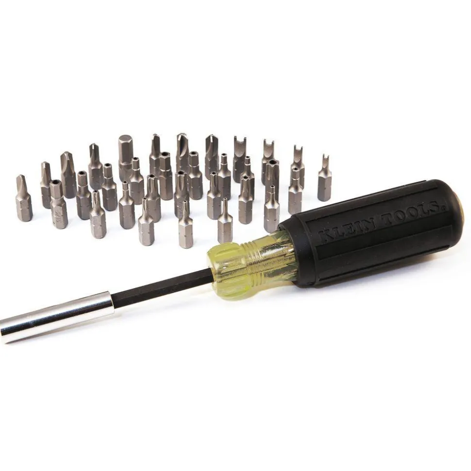 Magnetic Screwdriver with 32-Piece Tamperproof Bit Set