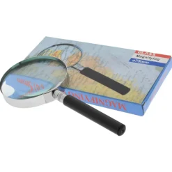 Magnifier: 4x, Round, Glass