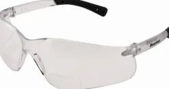 Magnifying Safety Glasses: 2.50, Clear Lenses, Scratch-Resistant, ANSI Z87.1+