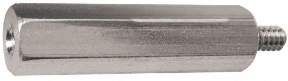 Male-Female Hex Circuit Board Standoff: M2.5 x 0.45, 4.5 mm Width Across Flats