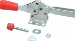 Manual Hold-Down Toggle Clamp: Horizontal, 200.00 lb Capacity, U-Bar, Flanged Base