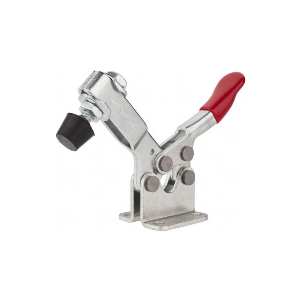 Manual Hold-Down Toggle Clamp: Horizontal, 200.00 lb Capacity, U-Bar, Flanged Base