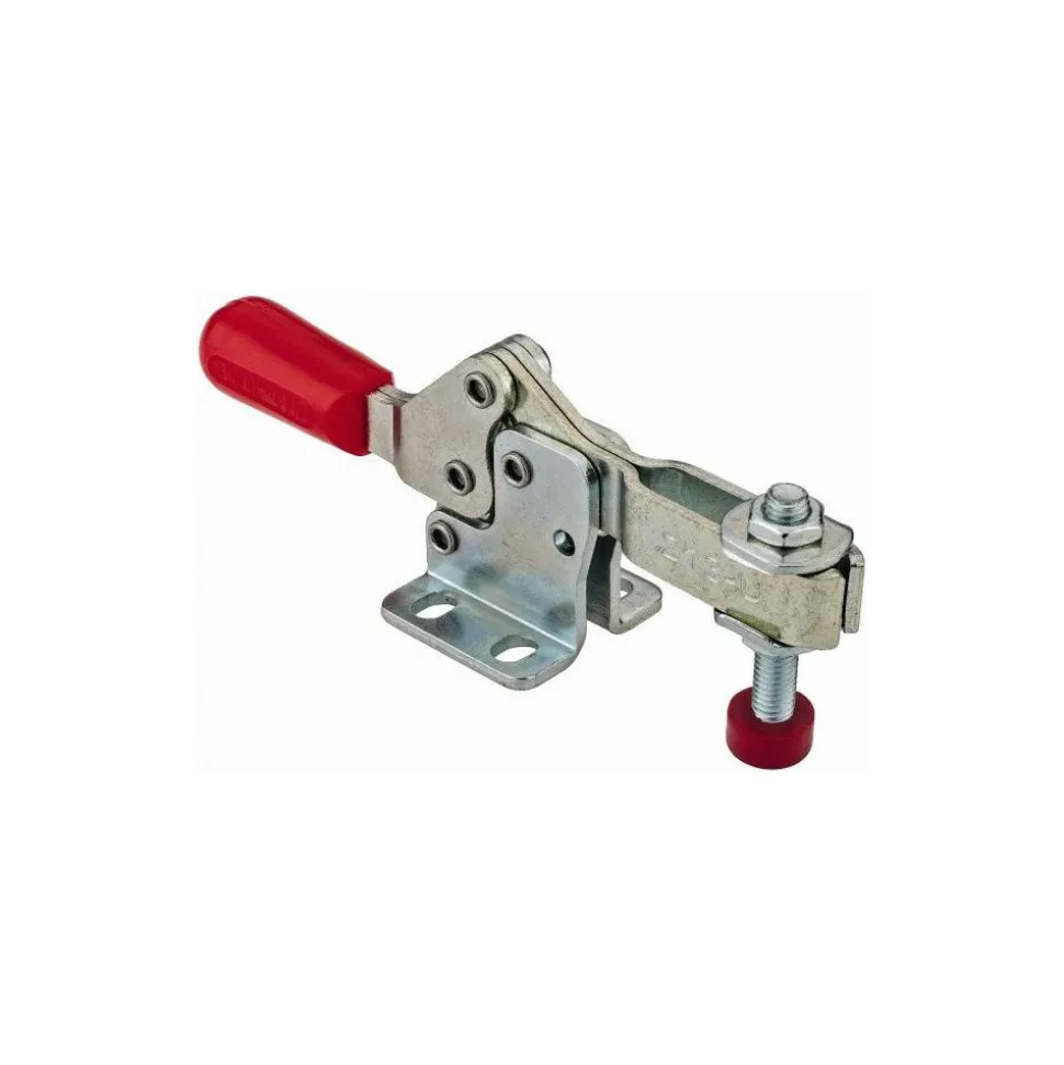 Manual Hold-Down Toggle Clamp: Horizontal, 150.00 lb Capacity, U-Bar, Flanged Base