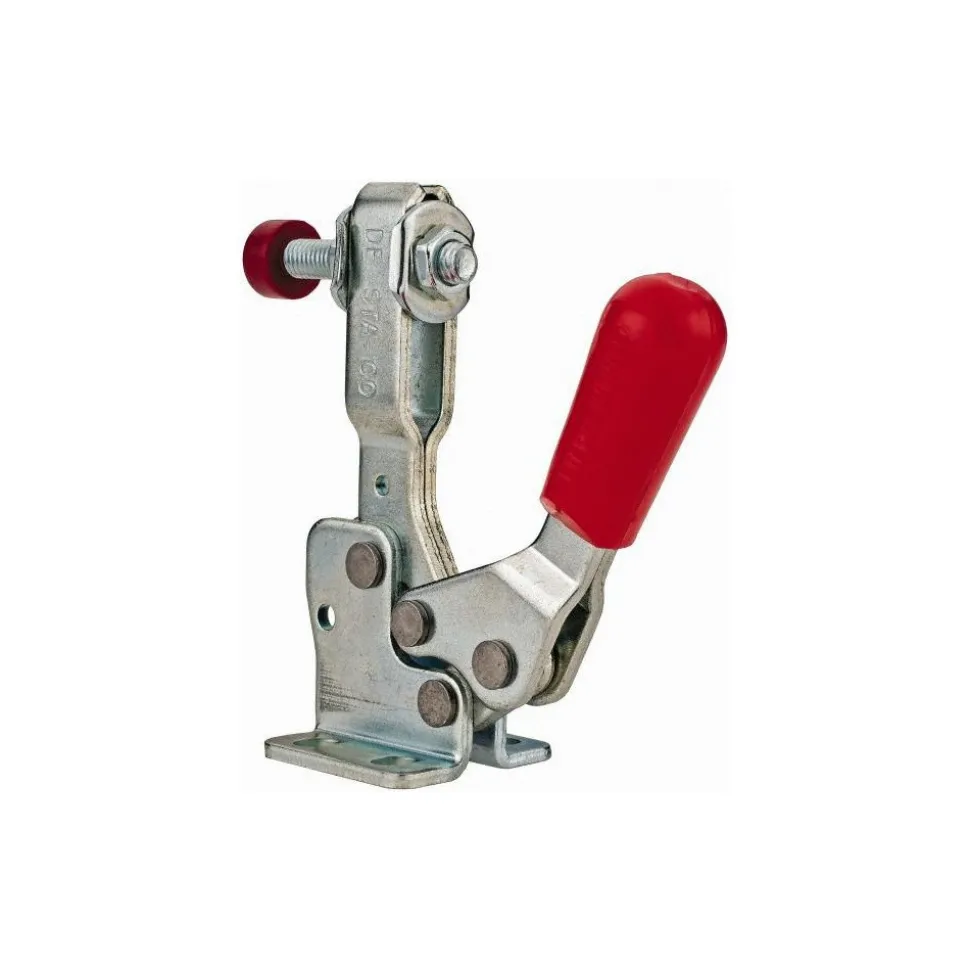 Manual Hold-Down Toggle Clamp: Horizontal, 150.00 lb Capacity, U-Bar, Flanged Base