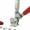 Manual Hold-Down Toggle Clamp: Vertical, 375.00 lb Capacity, U-Bar, Flanged Base