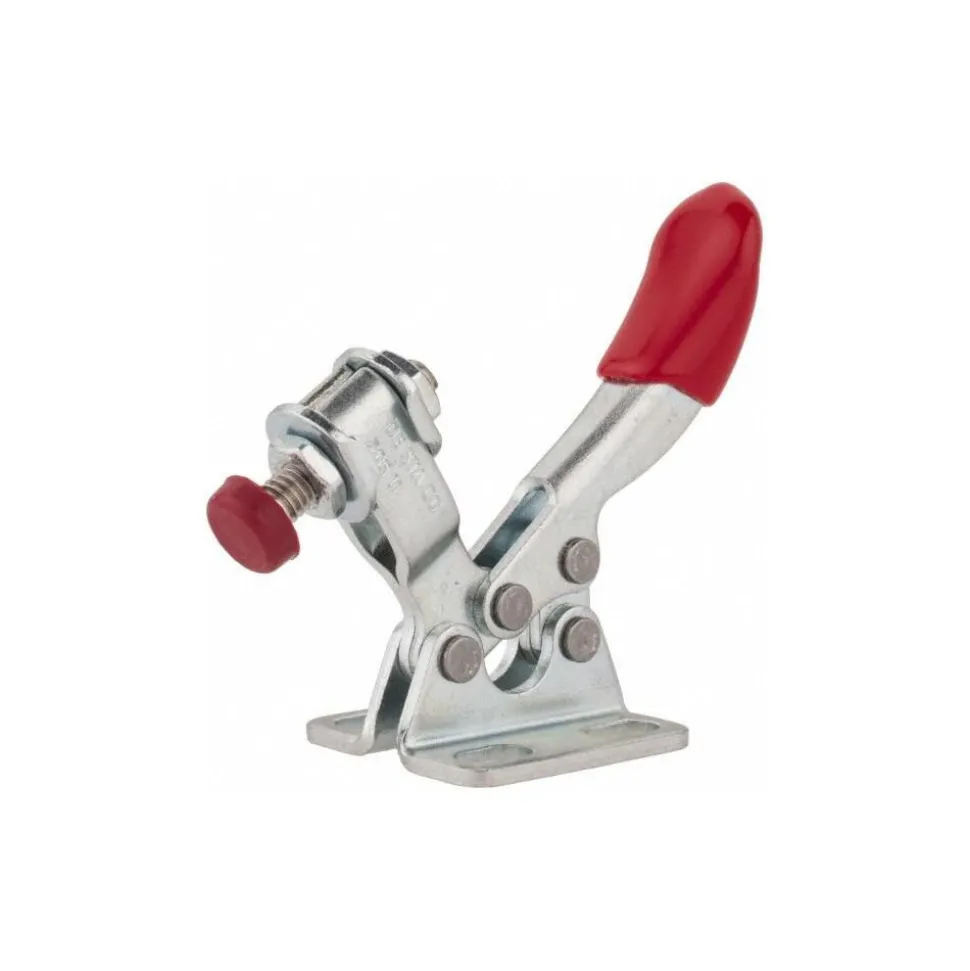 Manual Hold-Down Toggle Clamp: Horizontal, 60.00 lb Capacity, U-Bar, Flanged Base