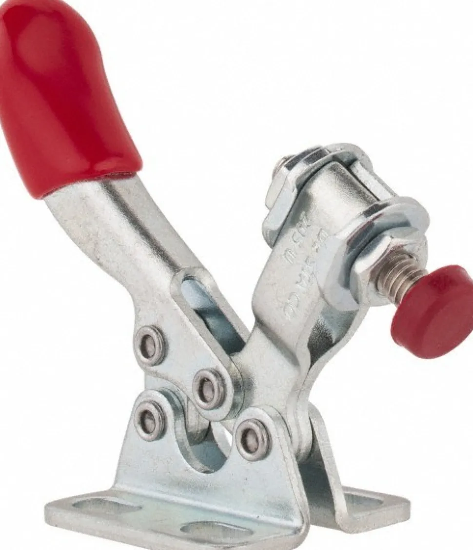 Manual Hold-Down Toggle Clamp: Horizontal, 60.00 lb Capacity, U-Bar, Flanged Base