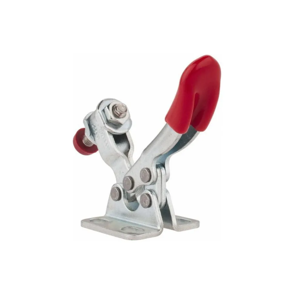 Manual Hold-Down Toggle Clamp: Horizontal, 60.00 lb Capacity, U-Bar, Flanged Base