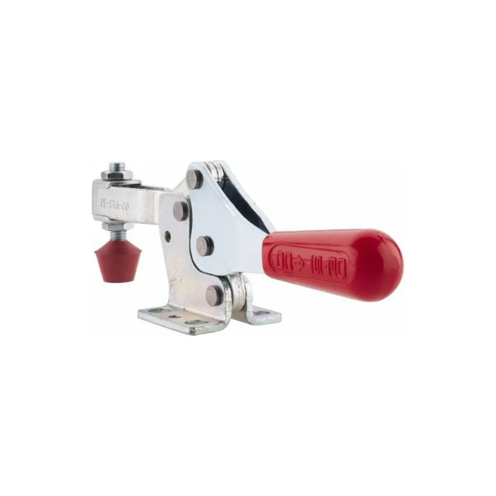 Manual Hold-Down Toggle Clamp: Horizontal, 500.00 lb Capacity, U-Bar, Flanged Base