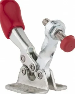 Manual Hold-Down Toggle Clamp: Horizontal, 60.00 lb Capacity, Solid Bar, Flanged Base