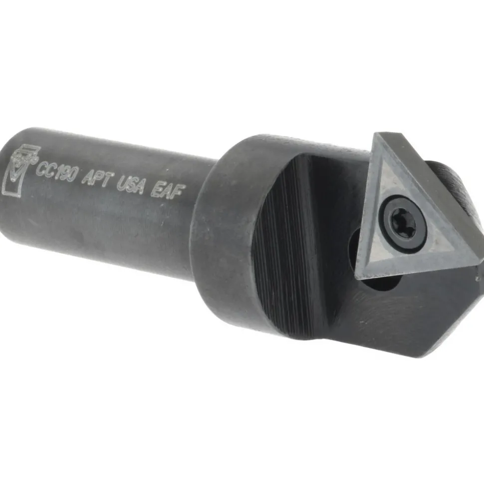 3/4" Max Dia, 1/2" Shank Dia, 90° Included Angle, Indexable Countersink