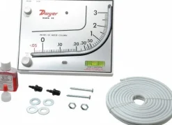 10 Max psi, 3% Accuracy, Plastic Manometer