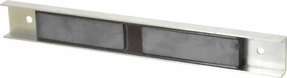 30 Max Pull Force Lb, 12" Long x 1-1/2" Wide x 5/8" Thick, Rectangular Channel, Ceramic Fixture Magnet