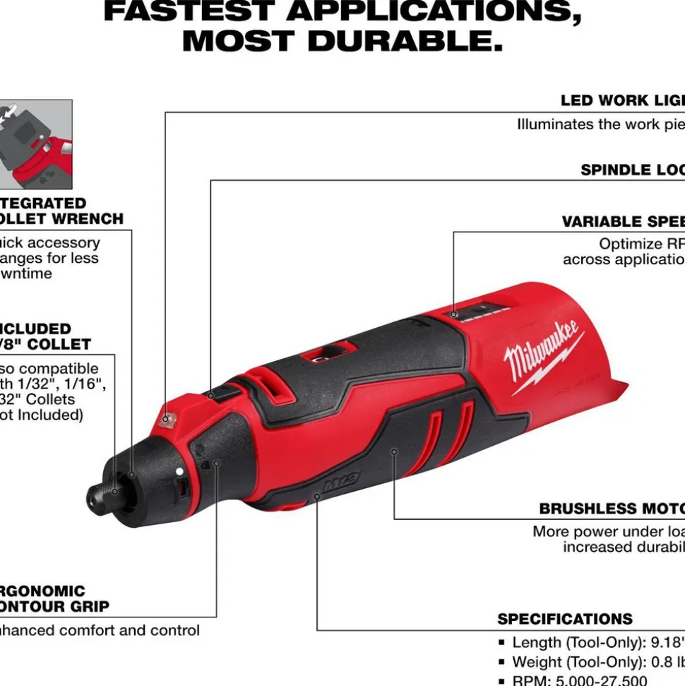 M12™ Brushless Rotary Tool (Bare Tool)