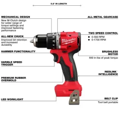 M18™ Compact Brushless 2-Tool Combo Kit, Hammer Drill/Impact Driver