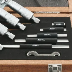 Mechanical Outside Micrometer Set: 6 Pc, 0 to 6" Measurement