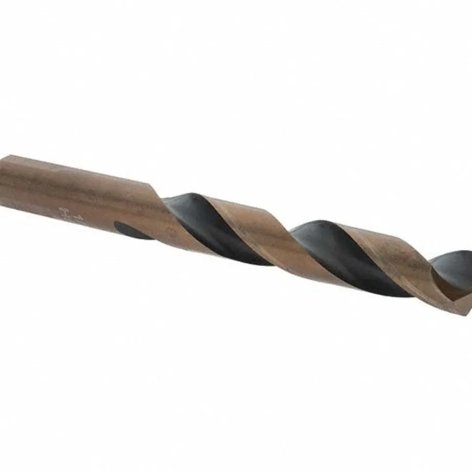 Mechanics Drill Bit: 1/2" Dia, 135 ° Point, High Speed Steel, Weldon Shank, Split Point