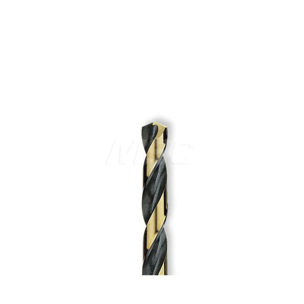 Mechanics Drill Bit: Letter E (1/4"), 135 ° Point, High Speed Steel, Weldon Shank, Split Point