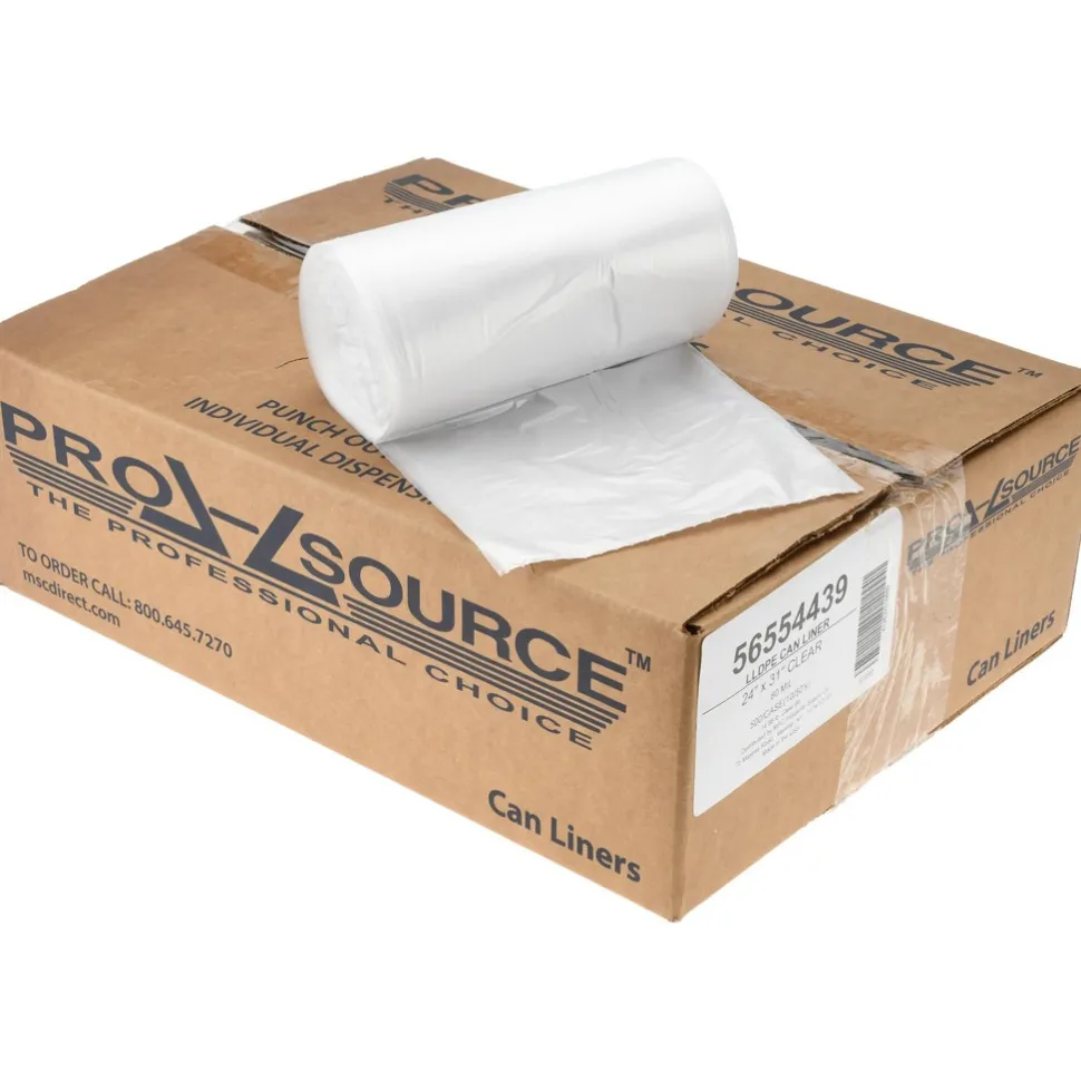 Medium Duty Trash Bags: 16.000 gal, 0.6 mil, Pack of 500