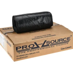 Medium Duty Trash Bags: 33.000 gal, 0.65 mil, Pack of 250