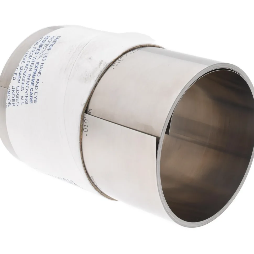 Metal Shim Stock: Roll, 0.0100" Thick, 180" Long, 6" Wide, Steel