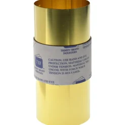 Metal Shim Stock: Roll, 0.0020" Thick, 100" Long, 6" Wide, 260 Brass