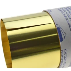 Metal Shim Stock: Roll, 0.0020" Thick, 100" Long, 6" Wide, 260 Brass