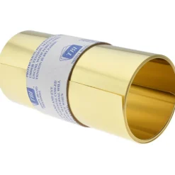 Metal Shim Stock: Roll, 0.0100" Thick, 100" Long, 6" Wide, 260 Brass