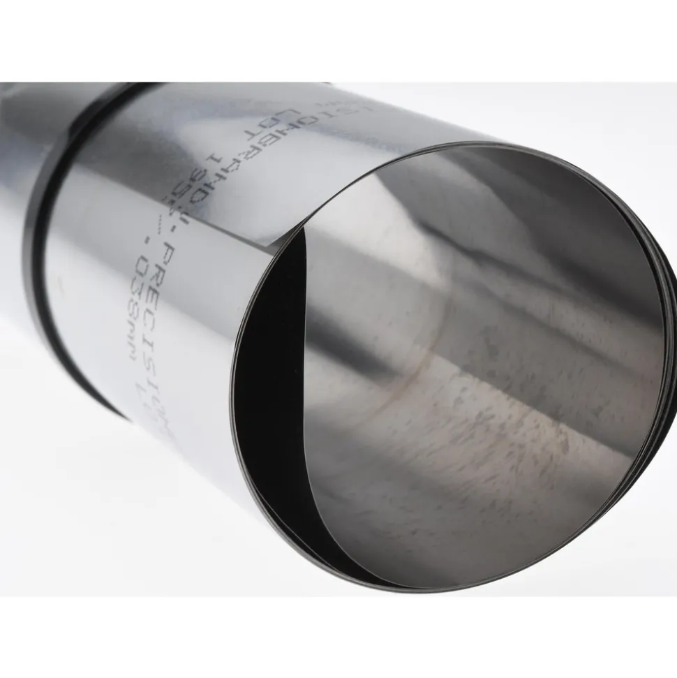 Metal Shim Stock: Roll, 0.0015" Thick, 100" Long, 6" Wide, 1010 Steel