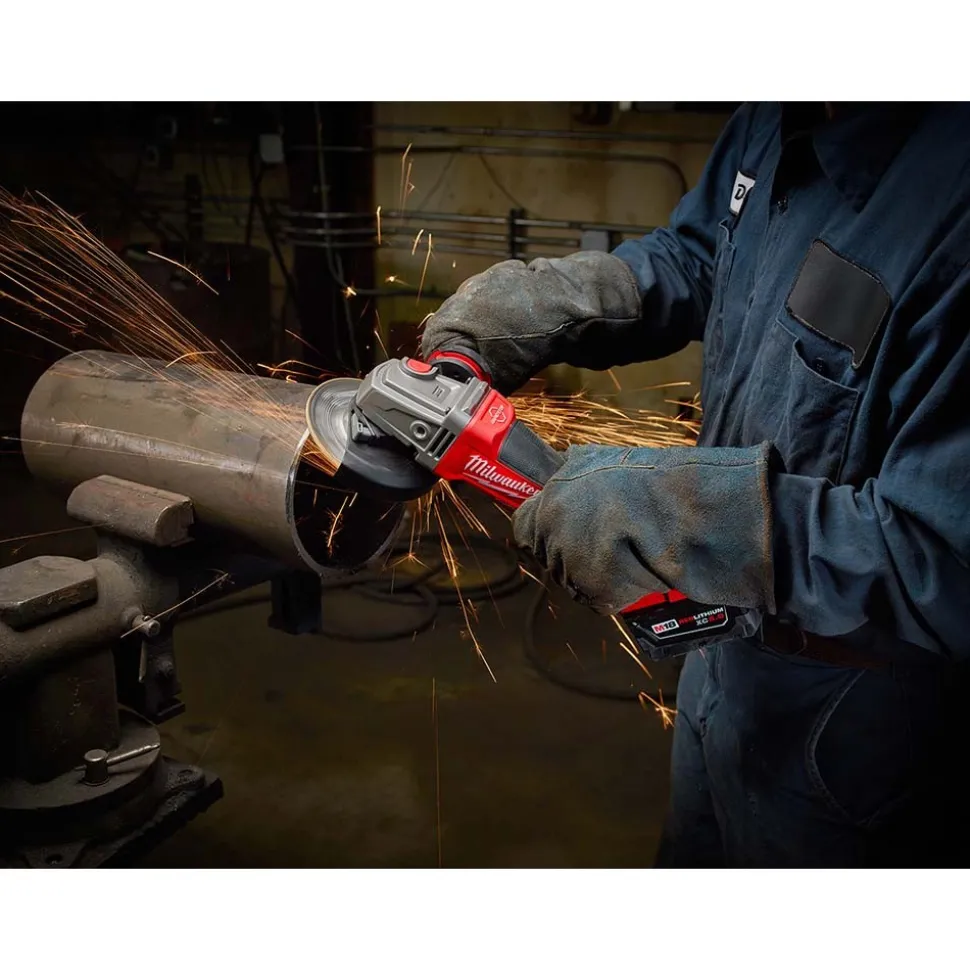M18 FUEL™ 4-1/2"/5" Braking Grinder w/ ONE-KEY™ Paddle Switch, No Lock