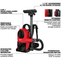 M18 FUEL™ 3-in-1 Backpack Vacuum