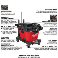 M18 FUEL™ NEXUS™ 6 Gallon Wet/Dry Vacuum