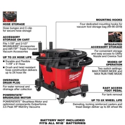 M18 FUEL™ NEXUS™ 6 Gallon Wet/Dry Vacuum