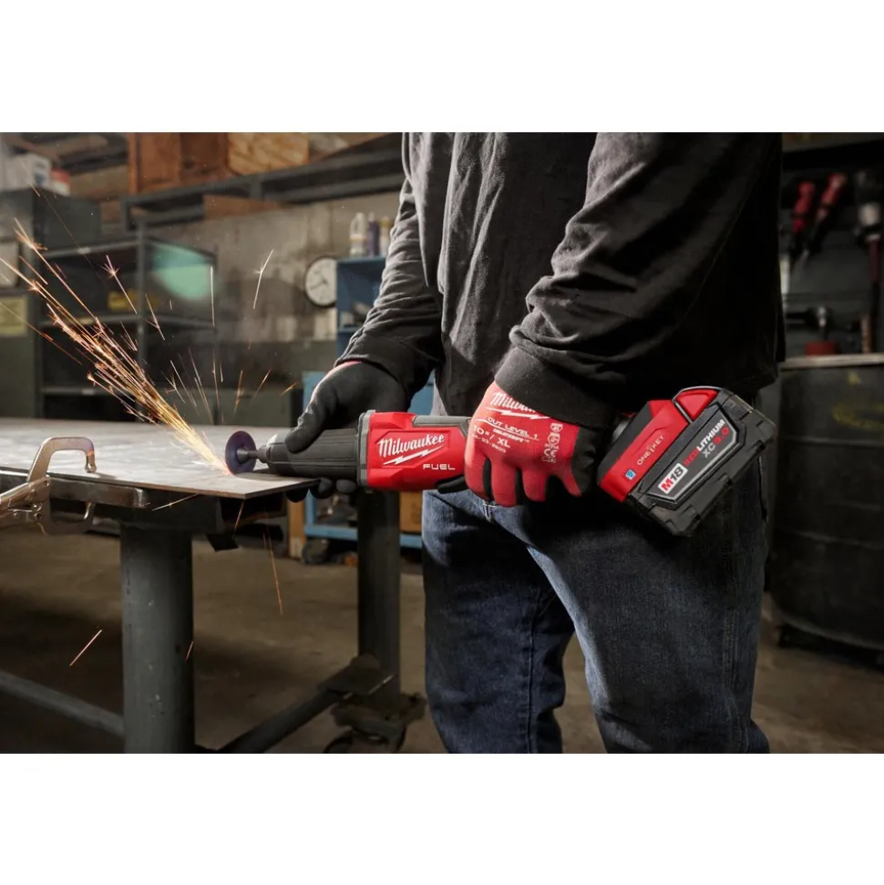 M18 FUEL™ Variable Speed, Braking Die Grinder, Paddle Switch w/ ONE-KEY™, 2" Cutting, 3" Sanding