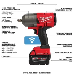 M18 FUELâ„¢ w/ ONE-KEYâ„¢ High Torque Impact Wrench 1/2" Friction Ring Kit