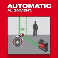M12™ Green 360° 3-Plane Laser with Automatic Alignment & Receiver