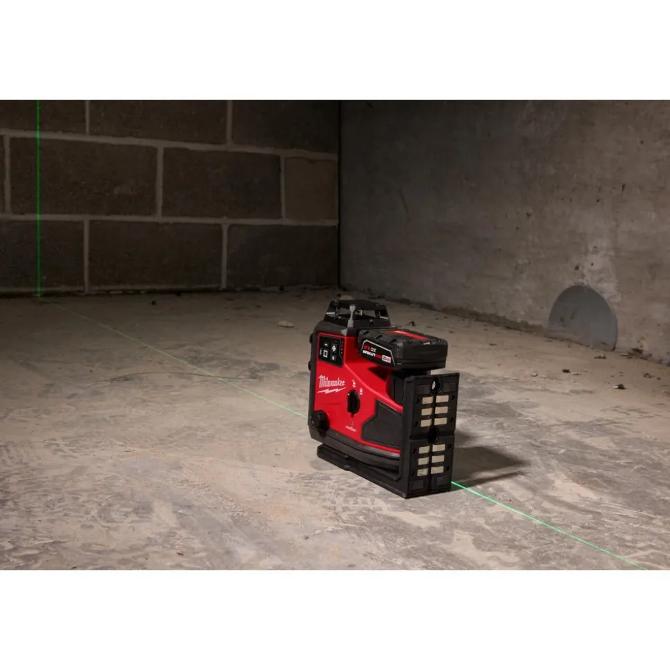 M12™ Green 360° 3-Plane Laser with Automatic Alignment & Receiver
