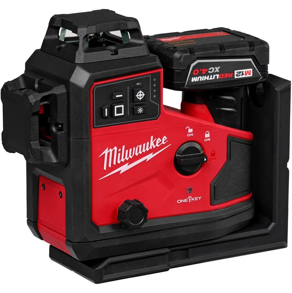 M12™ Green 360° 3-Plane Laser with Automatic Alignment & Receiver