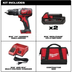 M18â„¢ 1/2" Hammer Drill/Driver Kit