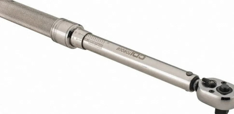 Micrometer Torque Wrench: 3/8 in Drive