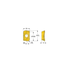 Milling Inserts: Insert Style: ADKT; Insert Size: 15; Insert Material: Solid Carbide; Insert Shape: Parallelogram
