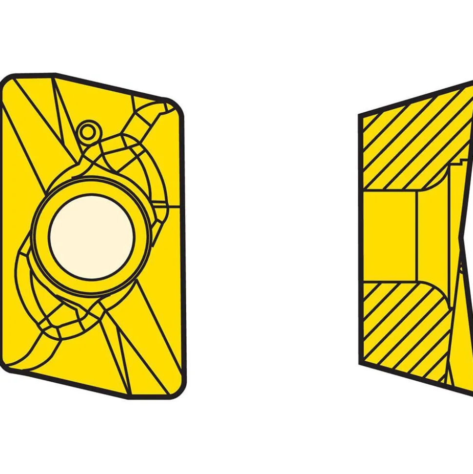 Milling Inserts: Insert Style: XOMX; Insert Size: 18; Insert Material: Solid Carbide; Insert Shape: Parallelogram